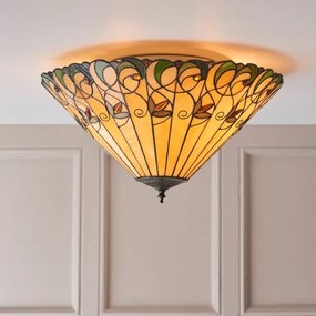 Endon 70706 - Plafonieră Tiffany JAMELIA, 2xE27/60W/230V, Ø 50 cm