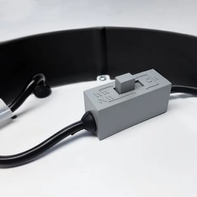 Plafonieră LED/12W/230V 3000/4000/6000K negru rotund Solight WD172-B