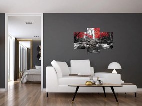 Tablou - Cascade în peisajul de toamnă (90x60 cm)