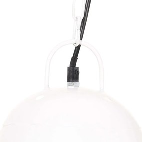 Lampa suspendata industriala, 25 W, alb, 32 cm, E27, rotund 1,    32 cm, Alb, Alb