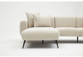 Colțar în formă de L PISA, crem, cu orientare pe stânga