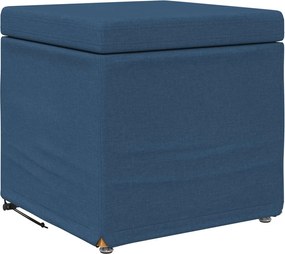 vidaXL Taburet albastru 41 x 41 x 40 cm Stofă și lemn prelucrat