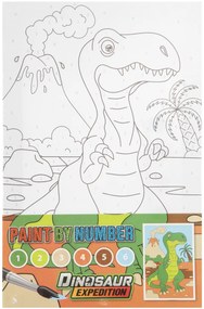 TABLOU PICTEZ PE NUMERE - DINOZAUR VESEL - GRAFIX (130007-1)