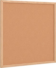 vidaXL Placă de plută cu cadru din lemn masiv de pin 40x40 cm