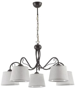 Jupiter 1362 - KM 5 V - Candelabru KAMELIA 5xE27/60W/230V pe lanț