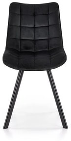 Set 4 scaune K332 velvet negru