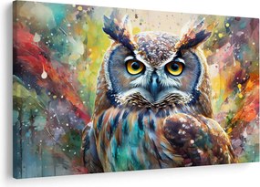 Tablou - Pictură de o bufniță (90x60 cm)