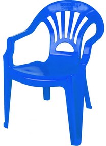 Scaunel din plastic, albastru, 40x35x54.5 cm - ROBENTOYS