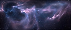 Tablou - Nebuloasa spațială (120x50 cm)