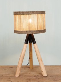 Lampa de masa, cu abajur din iuta naturala, Kampala