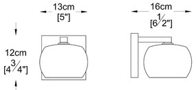 Aplică de cristal CRYSTAL 1xG9/42W/230V Zuma Line W0076-01A-B5FZ