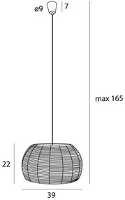 Lustra/Pendul stil decorativ natural Praslin I