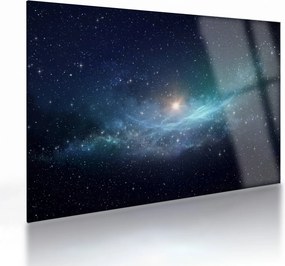 Tablou pe sticlă - Stele și nebuloase (70x50 cm)
