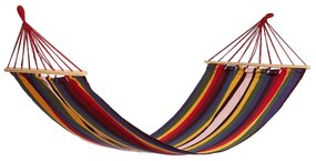 Hamac Multicolor cu bare de lemn, 200x80 cm, Heinner