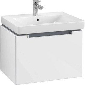 Set dulap baza si lavoar suspendat Villeroy&Boch Subway 2.0 alb lucios 60 cm