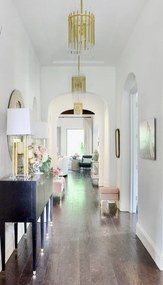 Lustra suspendata LUX, design elegant, WALLIS alama antichizata, cu 6 surse de lumina