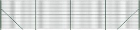 vidaXL Gard plasă de sârmă cu bordură, verde, 2,2x10 m
