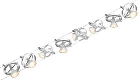 Paulmann 94490 - Set 8x GU5,3/7,5W spot CARDAN 230V crom mat