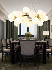 Lustra 1010-25 GD – design elegant, 25 globuri, soclu G9