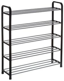 Pantofar 5 niveluri, 71x19,3x75,8 cm, Negru