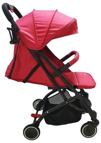 Carucior nou nascuti 2 in 1 BABY CARE™ PRO A8, Transformabil in troller, Spatar reglabil in 3 trepte, Roti cu rulment, Frana picior,Pliabil ,Rosu