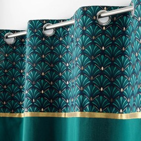 Draperie petrol din bumbac 140x240 cm Artchic – douceur d'intérieur