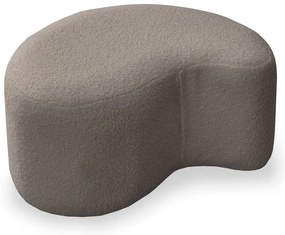 Taburet maro cu tapițerie din stofă bouclé Miuf – Miuform