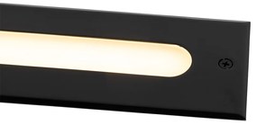 Spot modern pentru sol negru 30 cm inclusiv LED IP65 - Eline