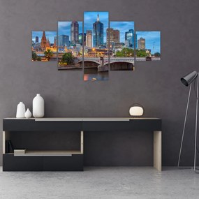 Tablou cu orașul Melbourne (125x70 cm), în 40 de alte dimensiuni noi