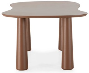 Măsuță de cafea maro cu blat din lemn de pin 110x220 cm Nahia – MOME