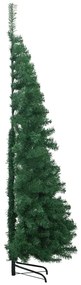 Brad de Craciun artificial de colt, verde, 240 cm, PVC 1, Verde, 240 cm