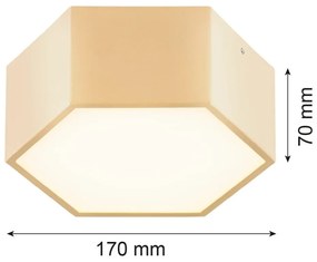 Plafoniera, Spot aplicat LED LIBERO auriu