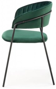 Set masa rotunda Brodway + 3 scaune K426 verde/negru