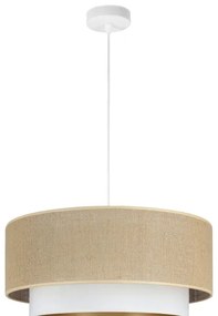 Pendul cu cablu SARTA 1xE27/60W/230V alb/iută