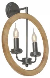 Aplica rustica 2 becuri E14 CESENA KL6346