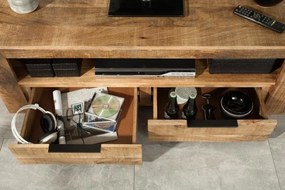 Comoda TV industrial style Iron Craft mango natur, 130cm