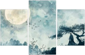 Tablou - Pictură cu lună plină (90x60 cm)