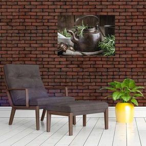 Tablou - Ceainic cu rozmarin (70x50 cm)