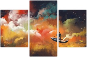 Tablou - Om navigând prin spațiu (90x60 cm)