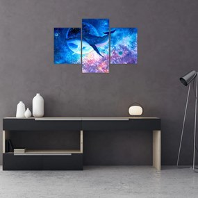 Tablou - Balena spațială (90x60 cm)