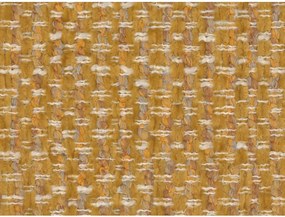 Pat matrimonial galben muștar tapițat cu spațiu de depozitare cu somieră 200x200 cm Solange – Micadoni