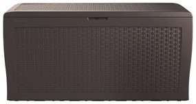 Cutie de depozitare Keter Garden Samoa Rattan maro270 l, 117 x 57 x 45 cm