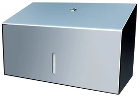Tava pentru prosoape de hartie pliate Merida Stella Mini, otel inoxidabil lucios