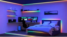 WiZ - Bandă LED RGBIC dimabilă 4m LED/10,2W/5V 2700-6500K Wi-Fi