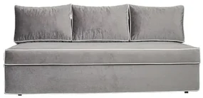 Canapea Extensibila New Modulo, 3 Locuri, Lada Depozitare, Gri si Alb, 194 Cm