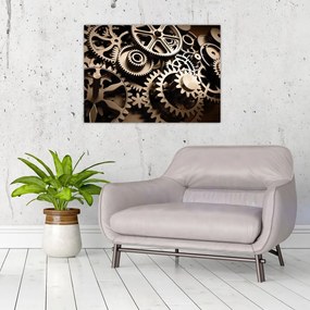 Tablou - Piese de ceas (70x50 cm)