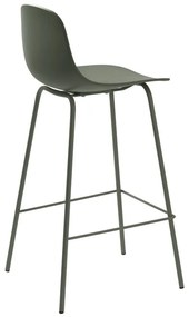 Scaun de bar kaki din plastic 92,5 cm Whitby – Unique Furniture