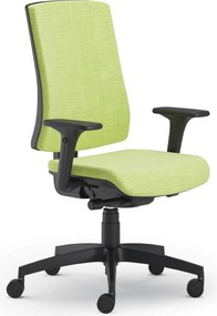 Scaun Ergo Plus, Tapițat cu Material Textil, Mecanism Syncron cu Antișoc - Verde