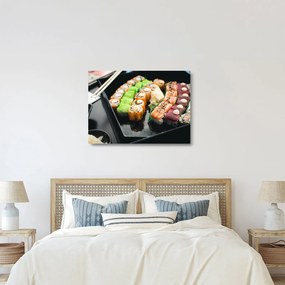 Tablou pe sticlă - Sushi (70x50 cm)