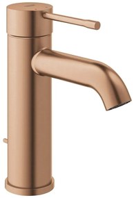 Baterie lavoar cupru mat Grohe Essence, S cu ventil pop-up